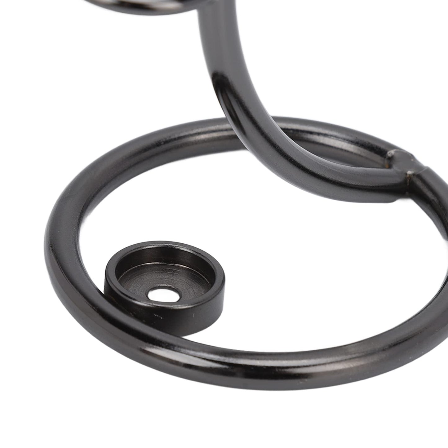 Safety Razor Stand, Stainless Steel Brush Shaving Holder Storage Shave Organizer Extra Stability Non slip Base Modern Fast Drying Accessory for Man Women Shower Room Bathroom Countertops Tool(Black)