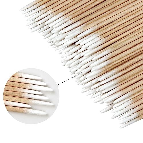 Eyxformula 600 Pcs Microblading Cotton Swabs, 4 Inch Pointed Tips