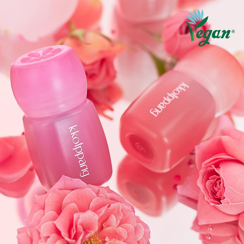 KKOTPPANG Rose Blur Tint Lip Stain - Matte Finish, 5 Shades