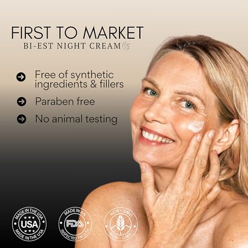 BIOBeauty Night Cream with Retinol ? Restorative Anti-Aging Moisturizer Infused with Real Bioidentical Hormones - Renew Face and Under Eye Serum (1oz)