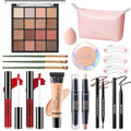 Complete Makeup Set for Beginners & Professionals - 16 Color Palette