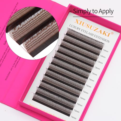 U-Shape Eyelash Extensions 0.07D Brown 8-15mm Mix