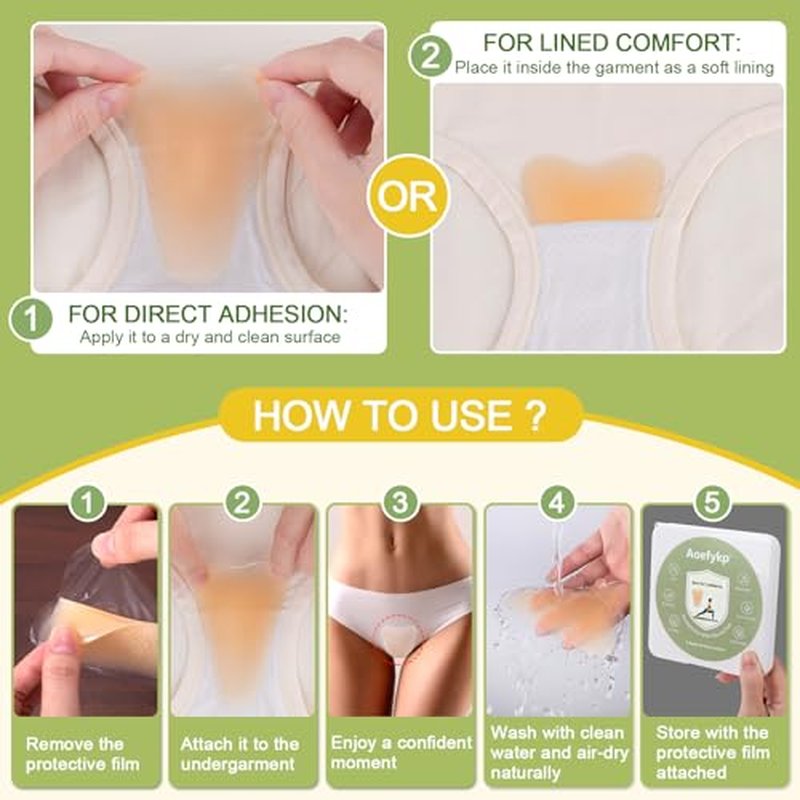 Camel Toe Concealer Pads - Reusable Silicone Adhesive Covers