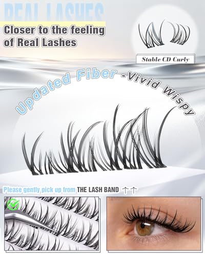 ALICE Wispy Lash Clusters 8-12mm Spider Eyelash Extensions