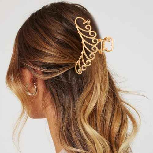 CAKURE Hair Claw Clips Metal Gold Hair Clips Fancy Claws Hair Accessories for Women