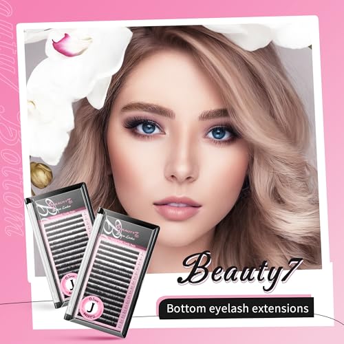 Beauty7 Lower Lash Extensions Mixed Volume J Curl 0.1mm