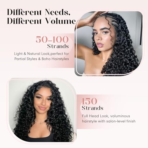Miracle Knots Gogo Curl Crochet Hair 14 Inch 50 Strands 1B