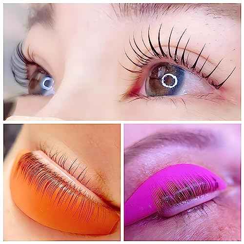 Lash Lift Shields No glue Eyelash Lifting Shield Wider Lash Lift Pads Rainbow Lami Lamination Roller LM Curler Pad Soft Eyelash Perm Rod 6 Size Air Bubble Silicone Light Weight Guard Natural Lifting
