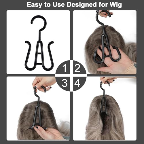 Jonley Extra Long Wig Storage Bags - 4 Pack with Hanger, 31.5in