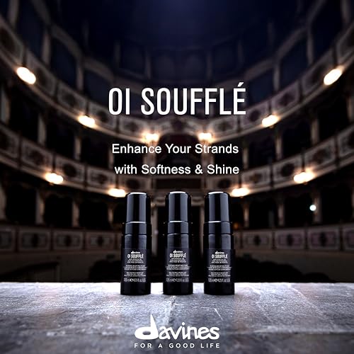 Davines OI Souffl? Perfect for Fine Hair, Liquid-to-Foam Leave-In For Fuller and Shinier Hair Feeling Silky and Soft