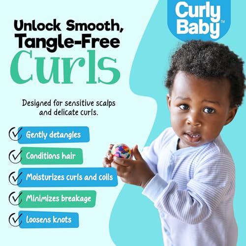 Curly Detangling Spray for Kids - 8oz | Moisturizes & Conditions
