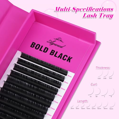 Cashmere Volume Eyelash Clusters C/CC/D/DD Curl 0.03-0.07mm