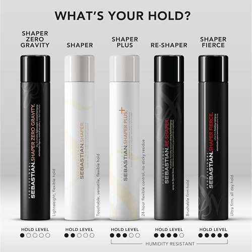 Sebastian Professional Shaper Classic Hairspray | Flexible to Medium Hold | Brushable & Versatile Styling Control | For All Hair Types