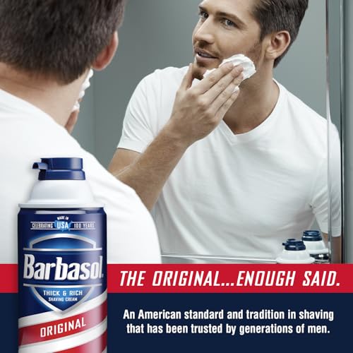 Barbasol Original Thick & Rich Shaving Cream 10 Oz (Pack of 12)