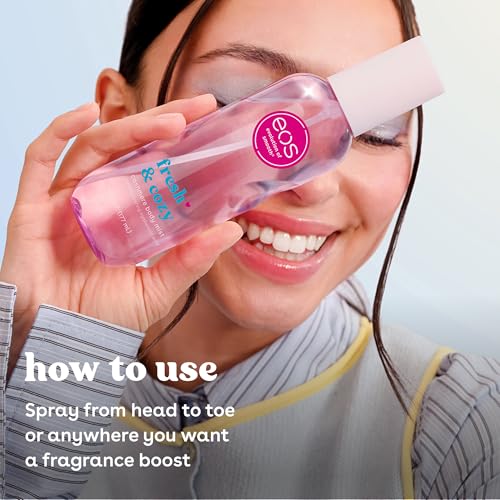 eos Fresh & Cozy Body & Hair Mist with Hyaluronic Acid & Glycerin - Moisturizing Vegan Body Spray for Women, 6 fl oz