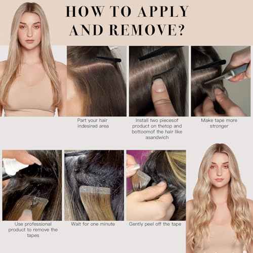 Tape in Hair Extensions £¬Real Human Hair Extension,Natural black Human Hair 14 inch 20pcs 50g,Thick Ends Straight Seamless, Invisible Tape in Hair Extensions Human Hair