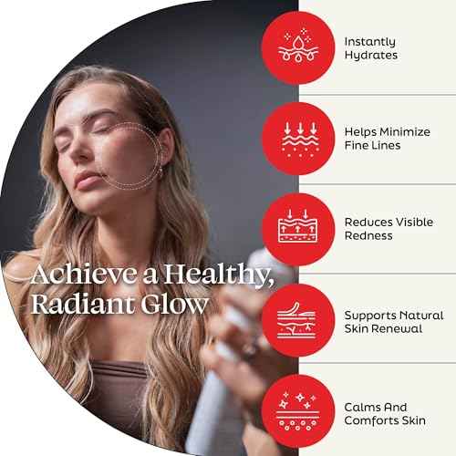 Face Mist Moisturizer - Calming Facial Moisturizing Spray with 5-ALA, Hyaluronic Acid, Green Tea, Lavender - Fast-Absorbing Hydrating Antioxidant Spray for All Skin Types - 3.3 Fl Oz