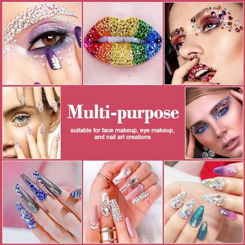 50,000 Pcs 3mm Resin Jelly Rhinestones Bedazzler Kit with B7000 Glue