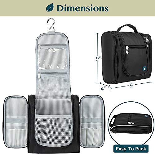 PAVILIA Hanging Toiletry Bag for Travel - Large Makeup Organizer