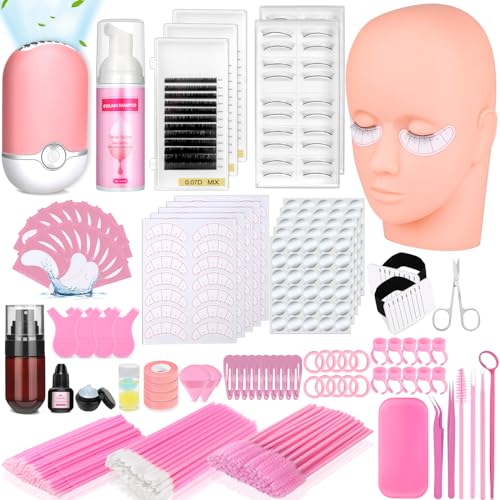 484 Pcs Lash Extension Kit for Beginners, Professional Eye Lashes Extension Kit