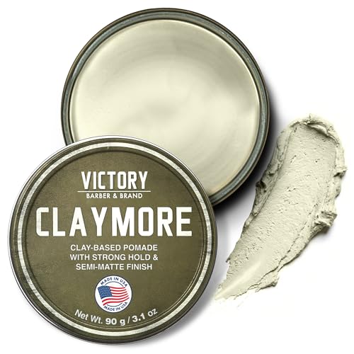 Victory Claymore Strong Hold Matte Clay Pomade for Men 3.1oz