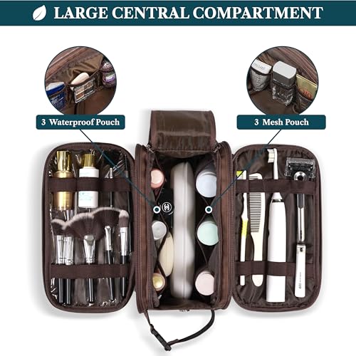 PAVILIA Extra Large Toiletry Bag for Men - Water Resistant Dopp Kit