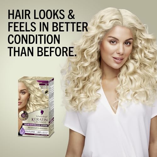 Schwarzkopf Keratin Blonde 001 Platinum Hair Dye Kit