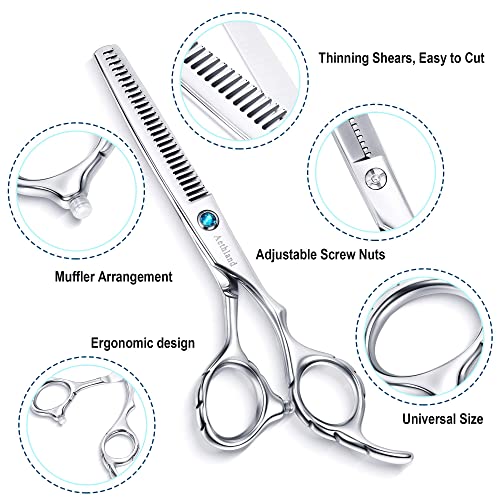 Aethland 6.5" Professional Hair Cutting Scissors Kit for Men, Women & Pets