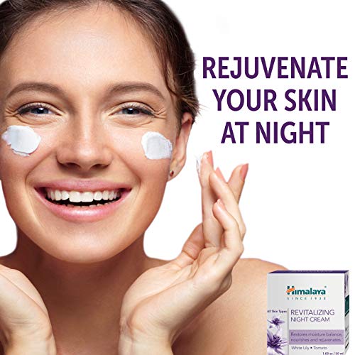 Himalaya Revitalizing Night Cream for Damaged & Aging Skin, Daily Deep Moisturizing Overnight Repair Treatment, For All Skin Types, 1.69 oz