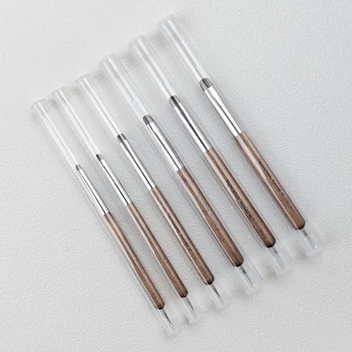 Varnishea Khaki-12# Kolinsky Nail Art Brush for Manicure Gel & Acrylic, 1.0 Count