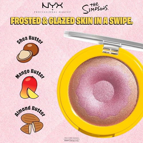 NYX Homer Simpson Donut Highlighter - Rose Gold Shimmer