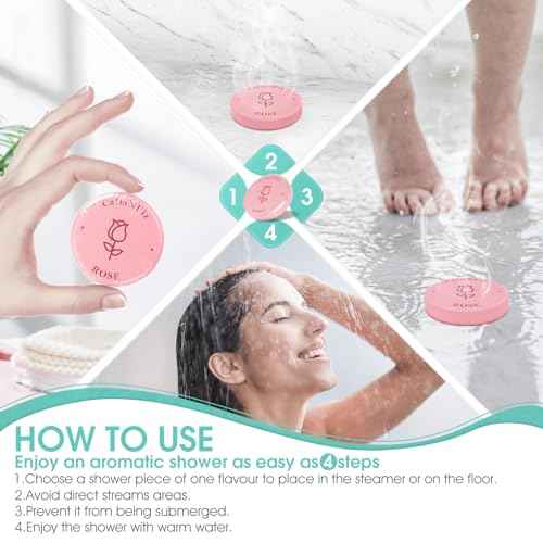 30 Pack Shower Steamers for Women Present Set, Shower Bath Bombs with 6 Scents, Self-Care Items for Wife As Valentine's Day and Mothers Day Present Idea, Birthday Present Stocking Suffers