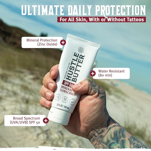 Hustle Butter Tattoo Sunscreen SPF 50 - 3 oz