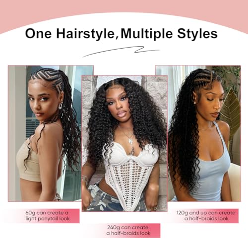 Miracle Knots Deep Wave Crochet Hair 18 Inch 60g