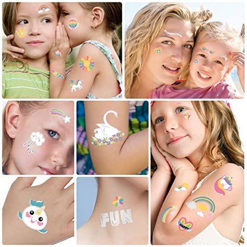 Waterproof Temporary Tattoos - 118pcs Kids Party Supplies