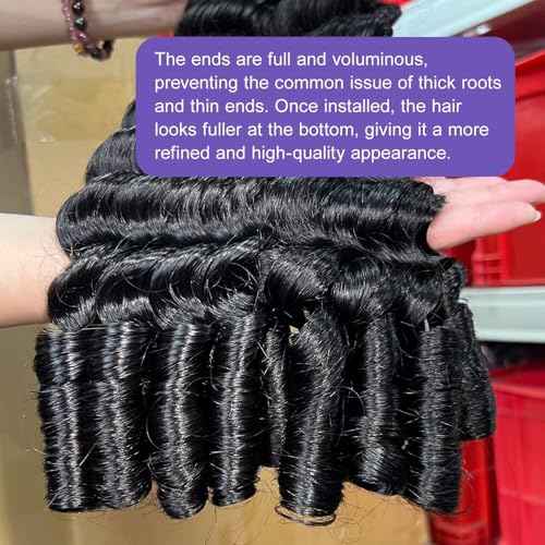 Lemoda 22Inch 1PC/lot Burmese Loose Deep Wave Curly Virgin Human Hair Bundles Spriral Curly Ends Top Quanlity Unprocessed Raw Human Hair Extensions