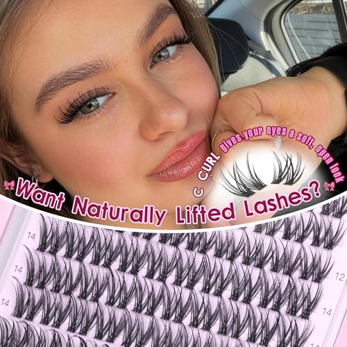 Geeneiya Wispy Lash Clusters 10-16mm C Curl DIY Extensions