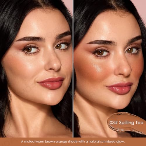 KYDA Cream Bronzer Balm with Mirror - Blendable Face Makeup