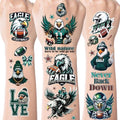 Football Temporary Tattoos, 8 Sheets 200+ Designs