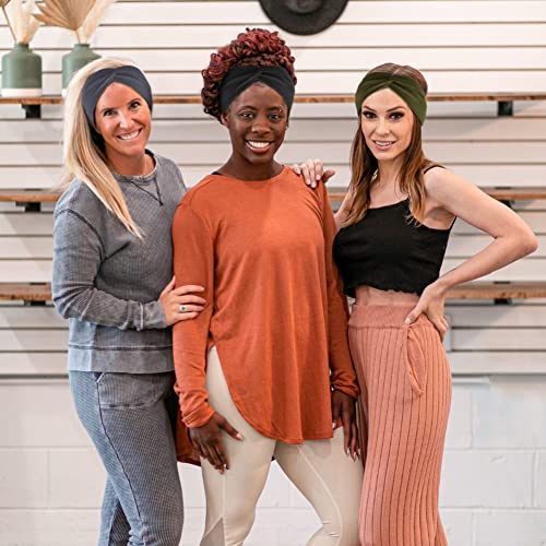 Non-Slip Headbands for Women and Girls - Yoga, Workout, Sport Hair Wraps, 8 Colors
