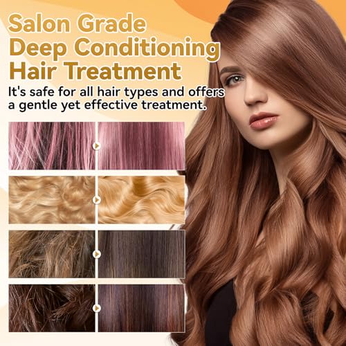 IIIMEIDU Keratin Hair Mask for Damaged Hair 16.9 Fl Oz – Deep Repair, Coconut Oil, No Sulphates or Parabens