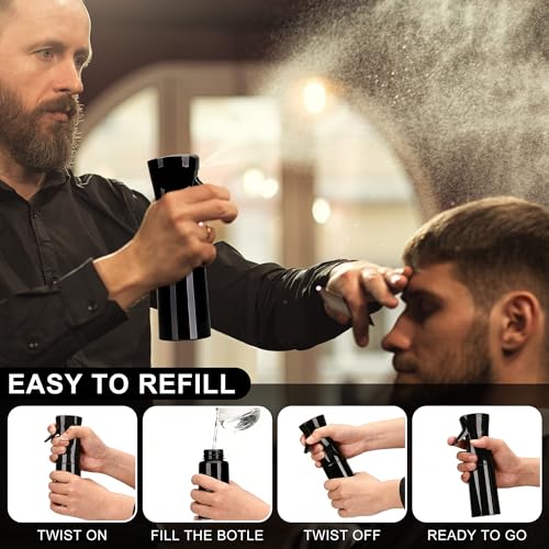 200ml Continuous Spray Bottle 2-Pack for Hair & Plants