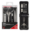 Men's Grooming Kit - 5-Piece Stainless Steel Tools with Travel Case