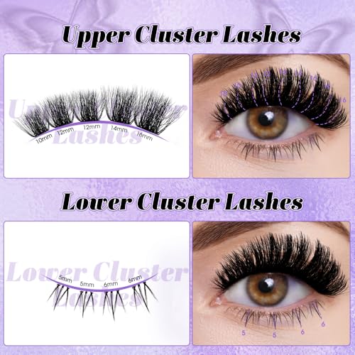 Wendy Lashes Cluster Extensions 149pc DIY 10-16mm