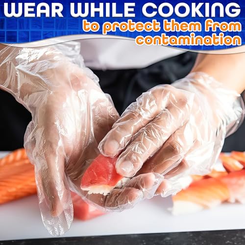 KETAR 200 Pcs Disposable Plastic Gloves | Hair Dye & Wax
