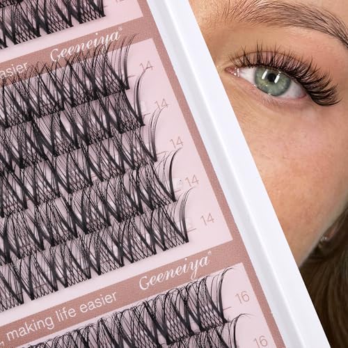 C Curl Wispy Lash Clusters 12-16MM by Geeneiya