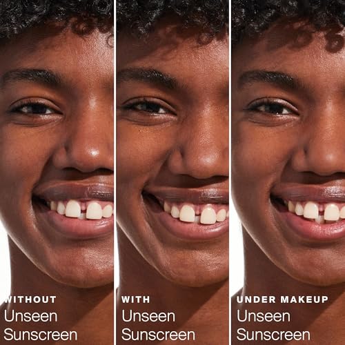 Supergoop! Unseen Sunscreen - SPF 40 - Clear & Invisible Face Sunscreen + Broad Spectrum + Makeup-Gripping Primer - Weightless, Scentless, Oil Free - For All Skin Types & Tones - 2.5 fl oz