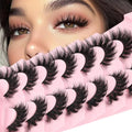 Losha 3D Fluffy Cat Eye False Eyelashes 7 Pairs 8-18mm