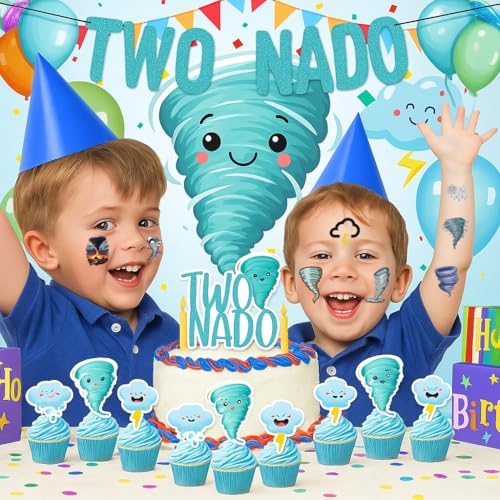 Tornado Temporary Tattoos 96pc Birthday Party Favors