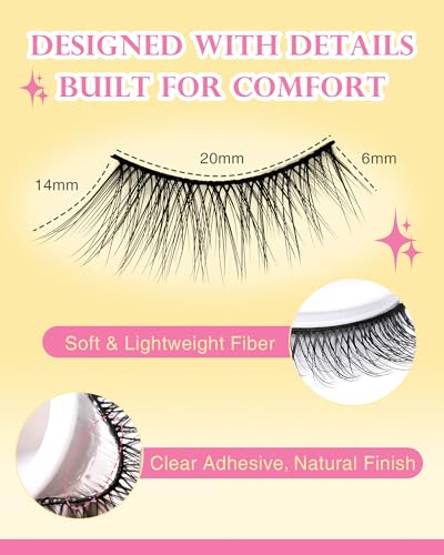 Self-Adhesive Eyelashes Waterproof 5 Pairs - No Glue Needed
